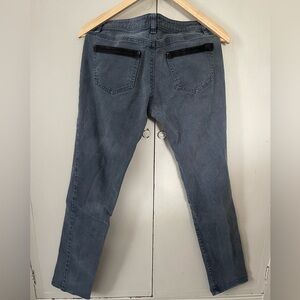 Red Valentino LOW rise denim jeans 100% silk pocket bow detail Made in Italy